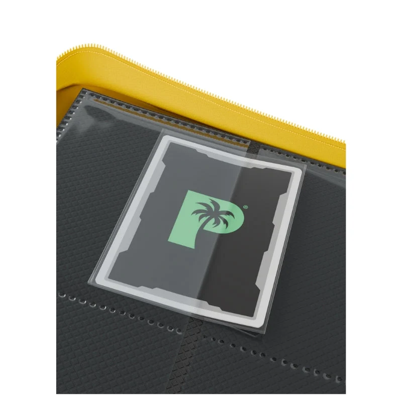 Palms Off Gaming Collector's Series 9 Pocket Zip Trading Card Binder - Yellow