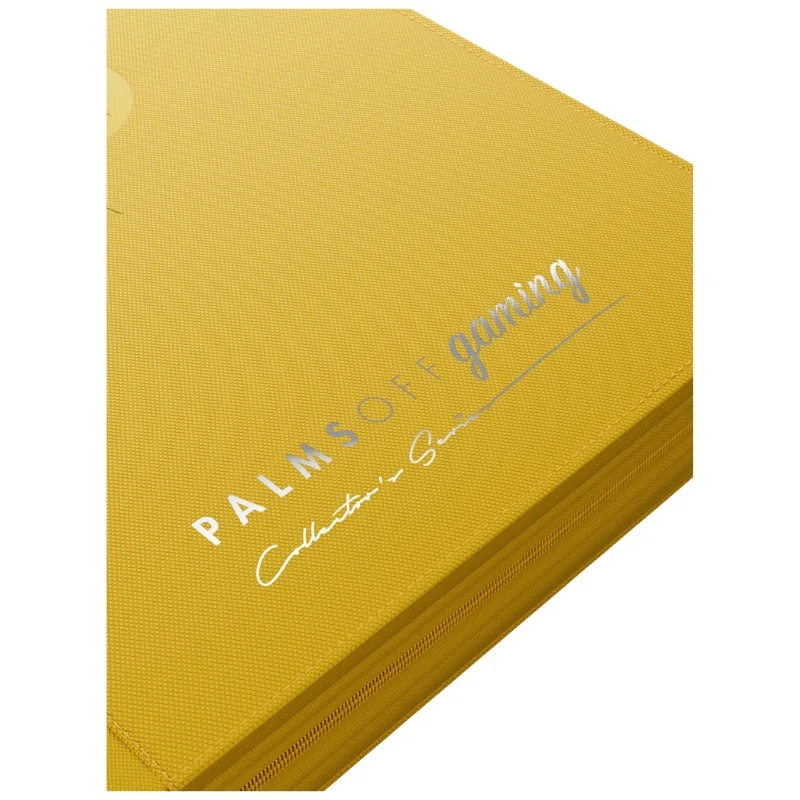 Palms Off Gaming Collector's Series 9 Pocket Zip Trading Card Binder - Yellow