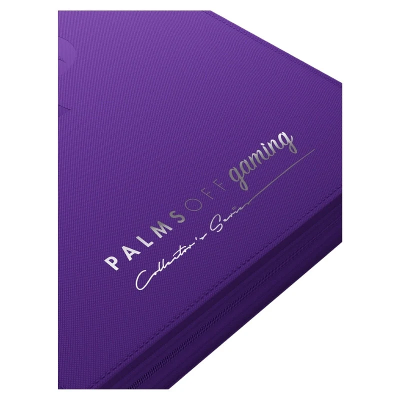 Palms Off Gaming Collector's Series Card Loader TOP LOADER Clear Zip Binder - Purple