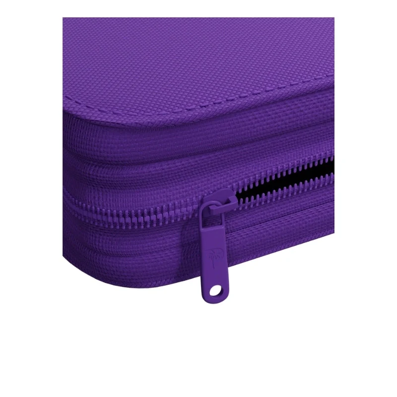 Palms Off Gaming Collector's Series Card Loader TOP LOADER Clear Zip Binder - Purple