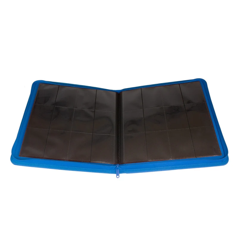 Palms Off Gaming STEALTH 12 Pocket Zip Trading Card Binder - Blue