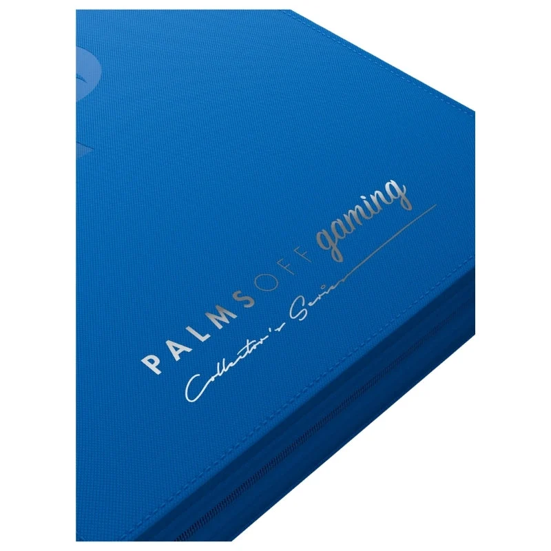 Palms Off Gaming Collector's Series Card Loader TOP LOADER Clear Zip Binder - Blue