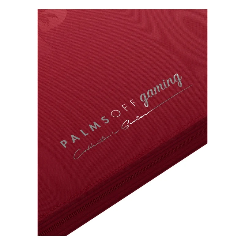 Palms Off Gaming Collector's Series 12 Pocket Zip Trading Card Binder - Red