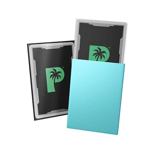 Palms Off Gaming Palms Off Standard 100pc Blackout Deck Sleeves - Turquoise Matte