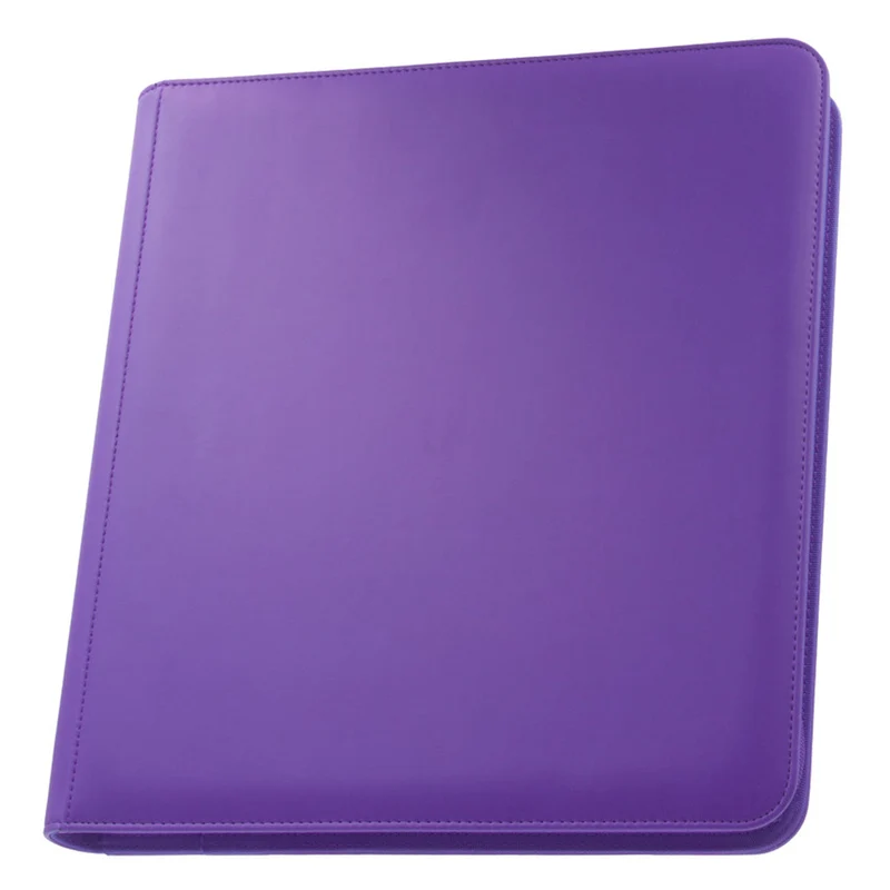 Palms Off Gaming STEALTH 12 Pocket Zip Trading Card Binder - Purple