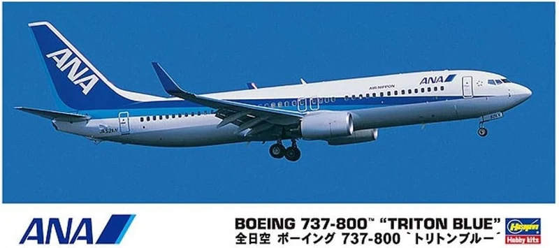 Hasegawa 1/200 Ana Boeing 737-800 Triton Boeing Blue