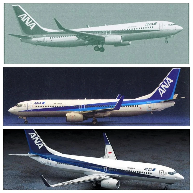 Hasegawa 1/200 Ana Boeing 737-800 Triton Boeing Blue