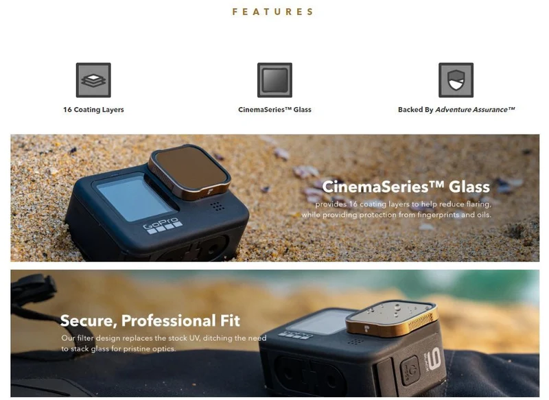 PolarPro Shutter Collection for HERO9/10/11/12 Black