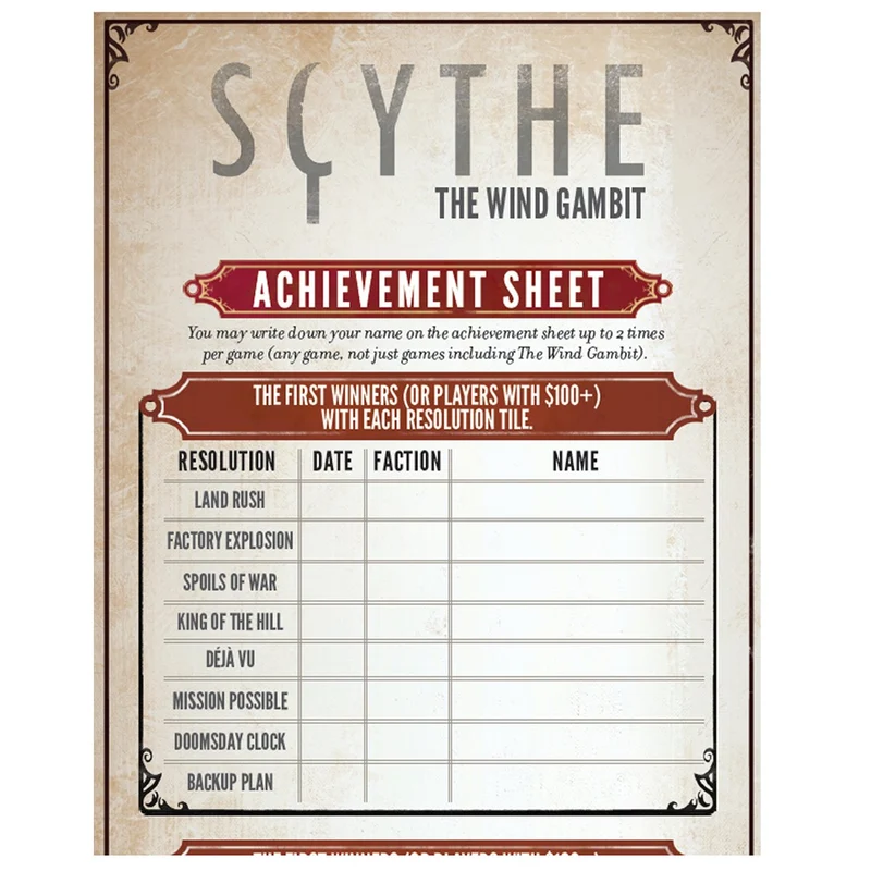 Stonemaier Games Scythe the Wind Gambit Expansion