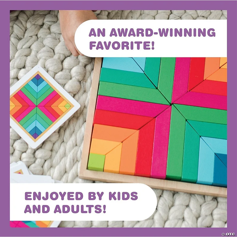 Mindware Pattern Play Colour By Design Educational Wooden Blocks
