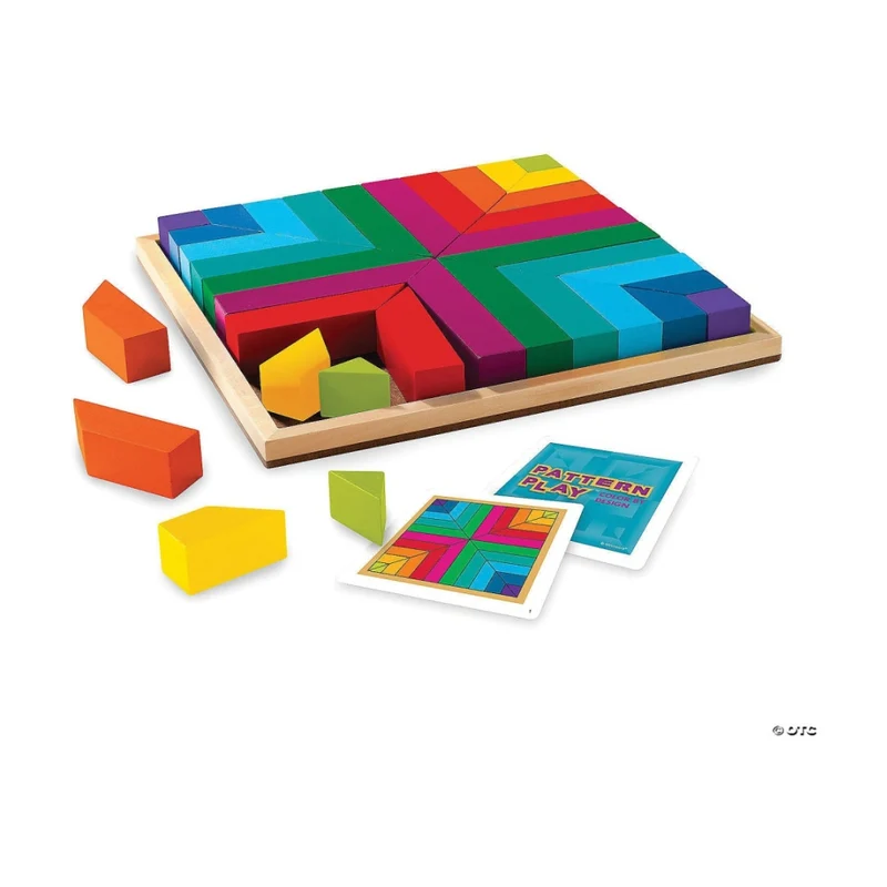 Mindware Pattern Play Colour By Design Educational Wooden Blocks