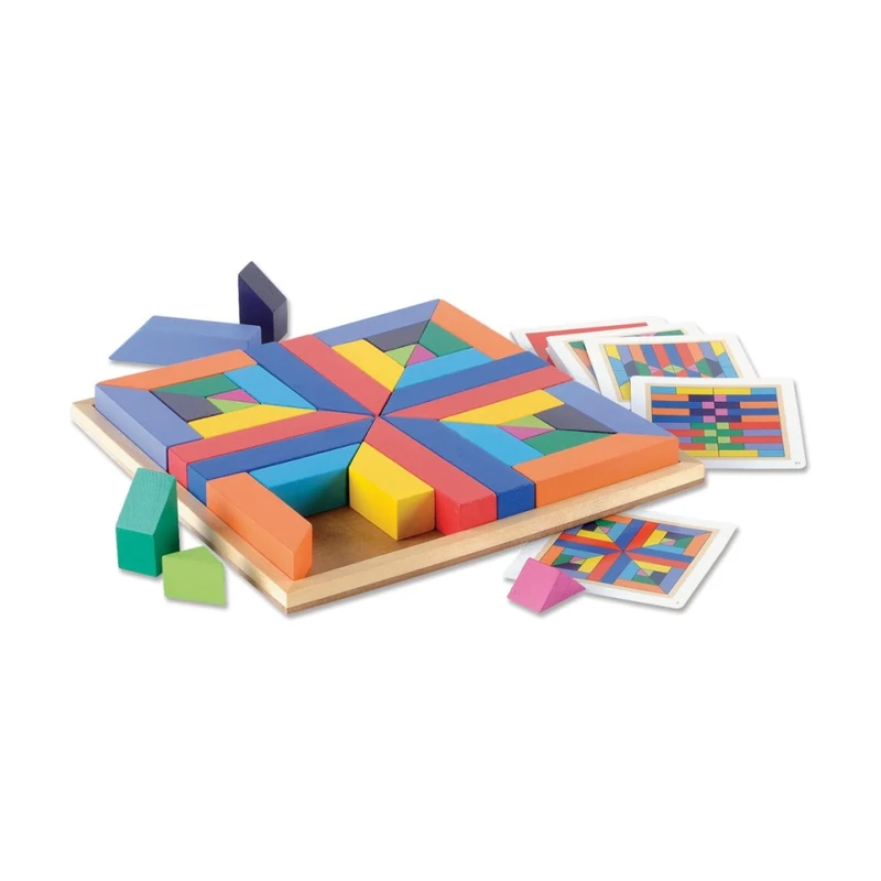 Mindware Pattern Play Colour By Design Educational Wooden Blocks