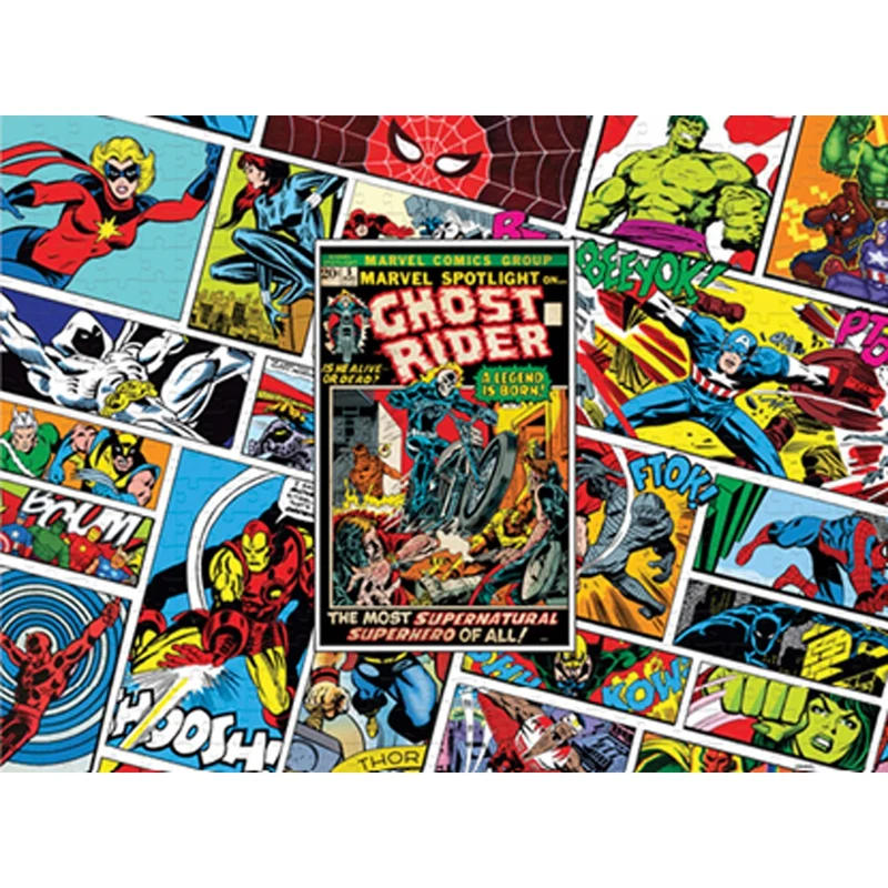 Prime3D 416pc Lenticular Marvel Ghost Rider Comic Book Jigsaw Puzzle