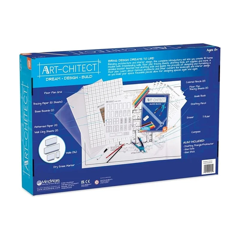 Mindware 75pc Art-Chitect Architecture Design Kit