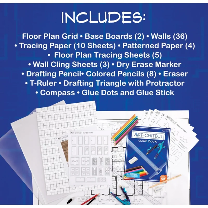 Mindware 75pc Art-Chitect Architecture Design Kit
