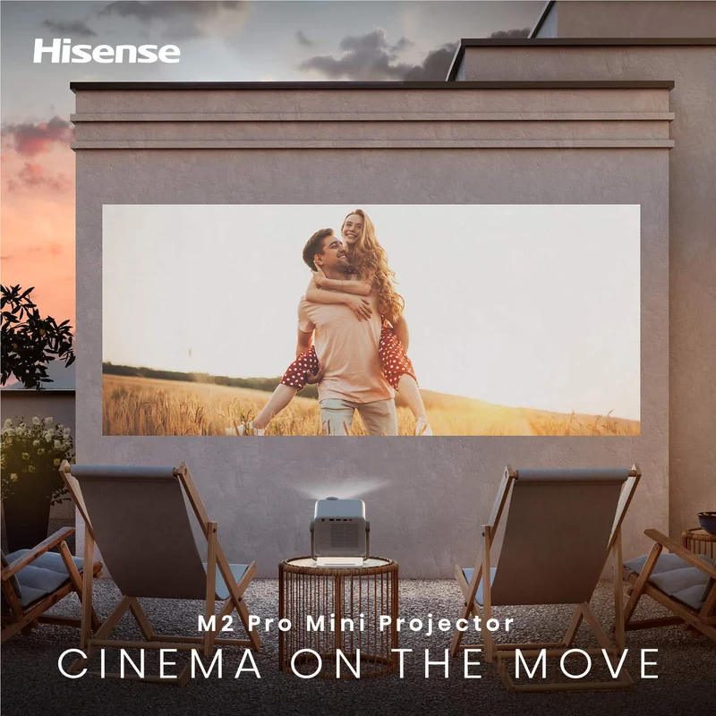 Hisense M2 Pro 65''-200'' 4K TriChroma Laser Mini Projector