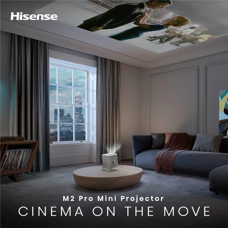 Hisense M2 Pro 65''-200'' 4K TriChroma Laser Mini Projector
