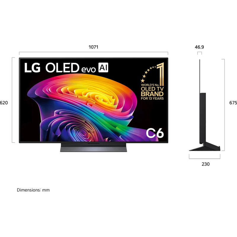 LG 48" OLED EVO AI C6 4K Smart TV [2026]