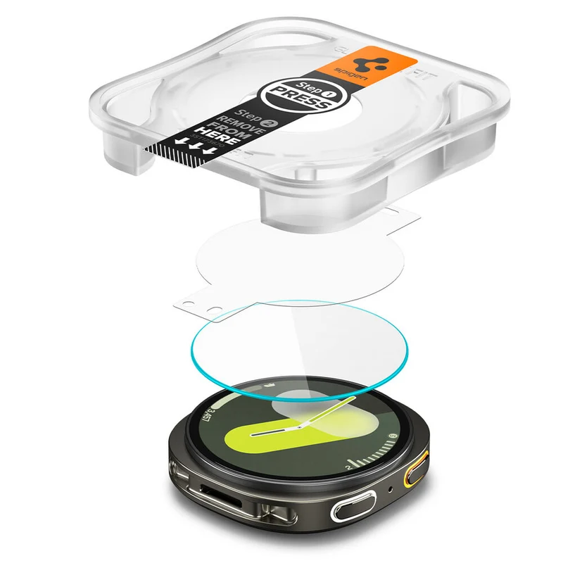 Spigen Galaxy Watch 9 / 8 44mm GLAS.tR EZ Fit Glass Screen Protector 2PCS (Clear)