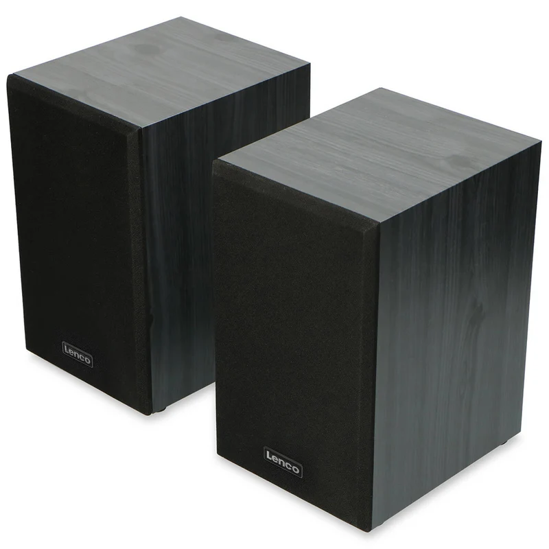 Lenco LS-300 Turntable with Bluetooth Connectivity & 2 Speakers (Black)