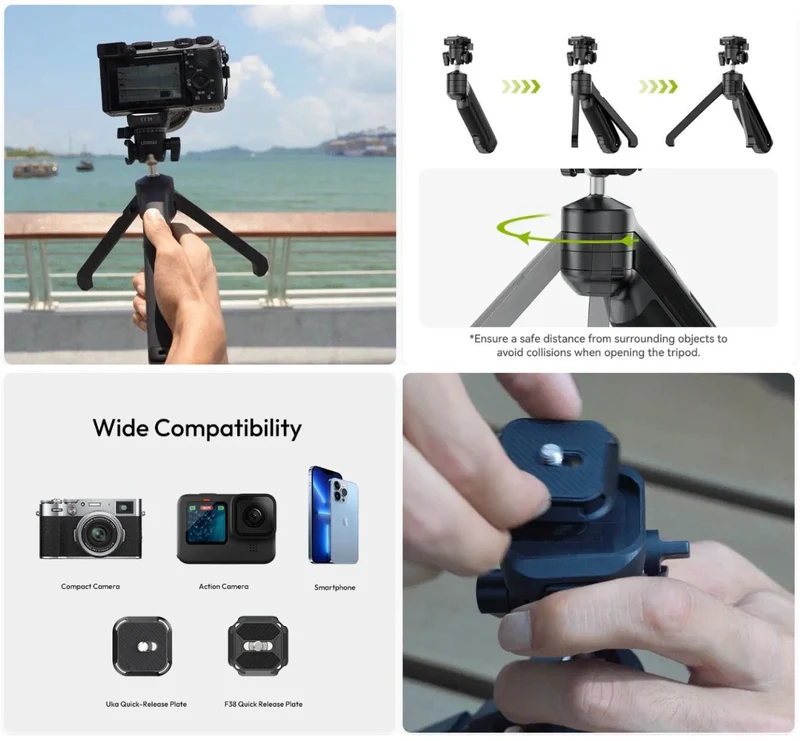 Ulanzi One-click Opening Mini Tripod TT38