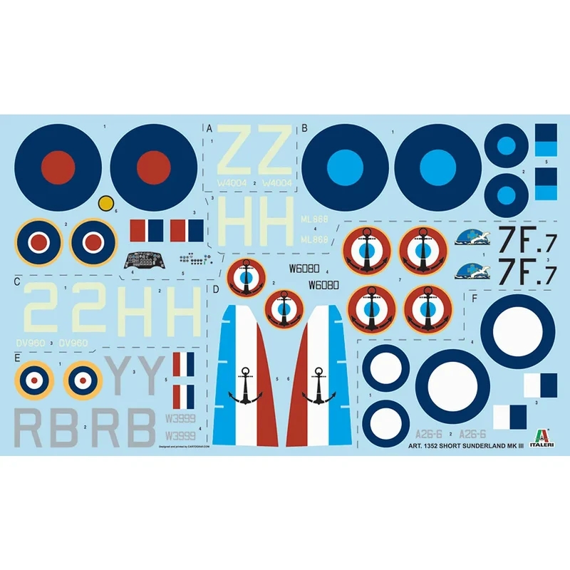 Italeri 1/72 Sunderland Mk.III Bomber Model Kit