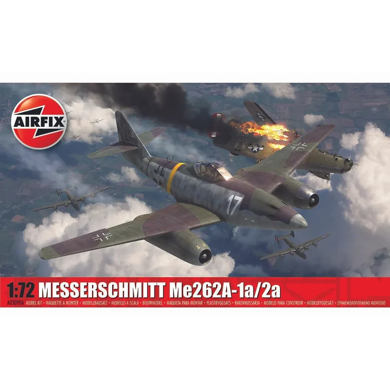 Airfix 1/72 Messerschmitt ME262A-1A/2A Fighter Scaled Plastic Model Kit