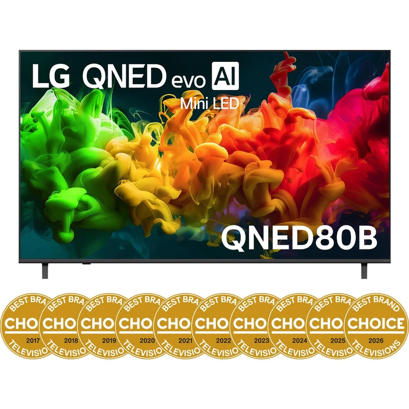 LG 75" QNED80B EVO AI Mini-LED 4K Smart TV [2026]
