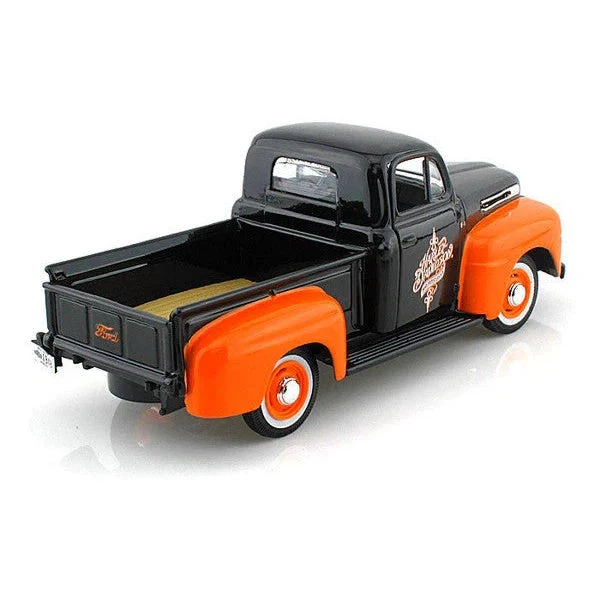 1/24 Harley Davidson 1948 Ford F-1 Pickup & 1958 FLH Duo Glide Orange/Black