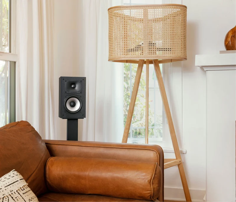 Polk Audio Monitor XT15 High-Resoultion Compact Bookshelf Speakers Pair (Black)