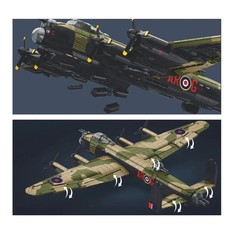 Sluban 1/44 Avro Lancaster G for George (Australian War Memorial Edition) Model Bricks 1382pcs