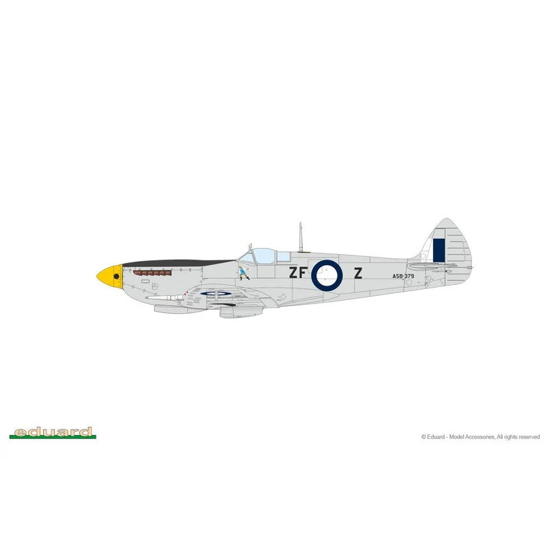 1/72 Spitfire Mk.VIII Plastic Model Kit [7462] (Aus Decals)