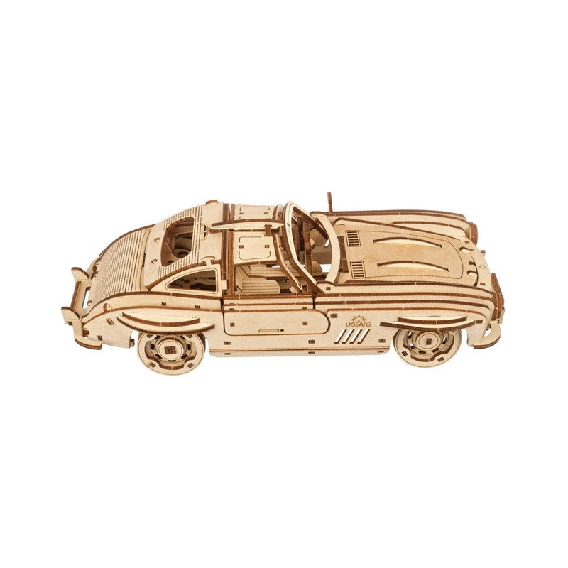 Ugears 1:24 Scale Winged Sports Coupe Wooden Model Kit