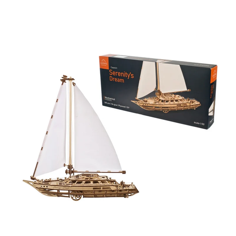 Ugears Serenity's Dream Yacht Wooden Constructor Model Kit