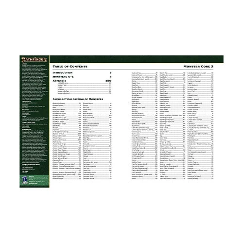 Paizo Publishing Pathfinder 2nd Edition RPG ORC Monster Core 2
