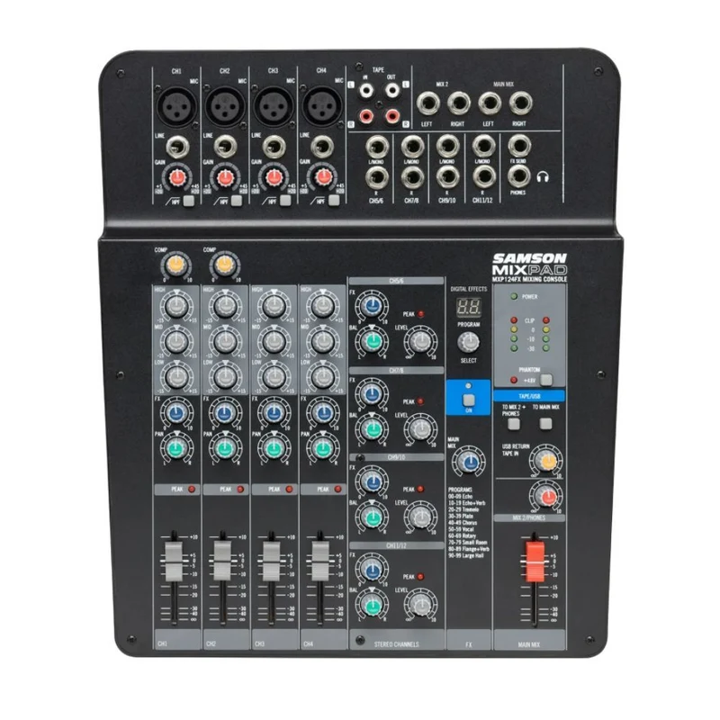 MXP124FX Compact 12 Channel USB Mixer with FX