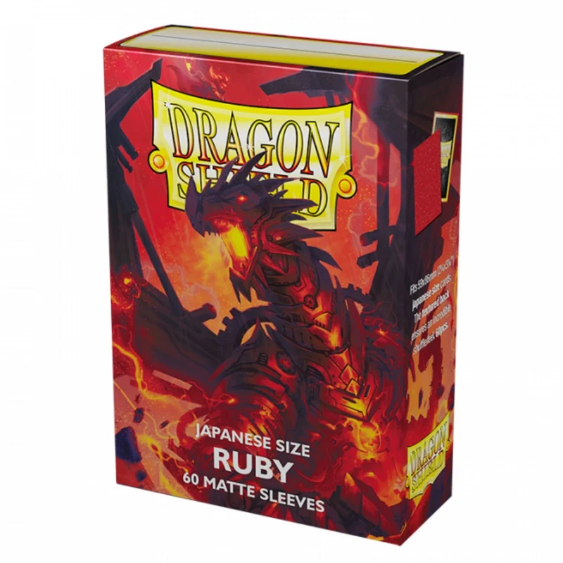 Arcane Tinmen Dragon Shield Japanese 60ct Matte Ruby Sleeves 59x86mm
