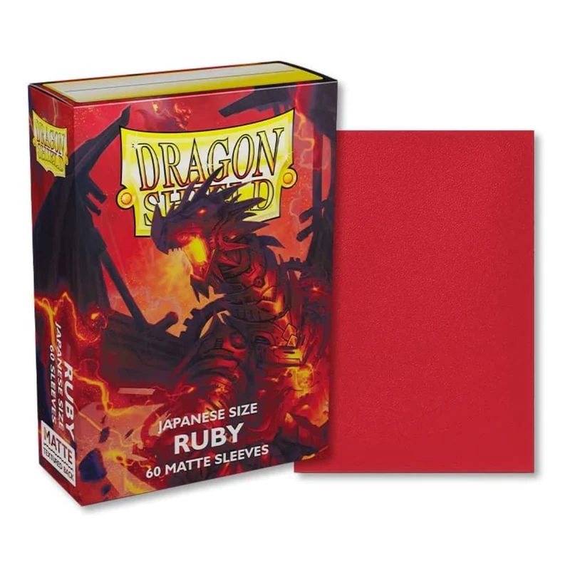 Arcane Tinmen Dragon Shield Japanese 60ct Matte Ruby Sleeves 59x86mm