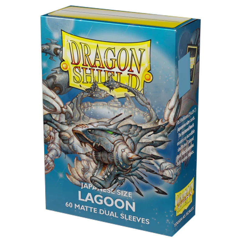 Arcane Tinmen Dragon Shield Japanese 60ct Dual Matte Lagoon Blue Sleeves 59x86mm