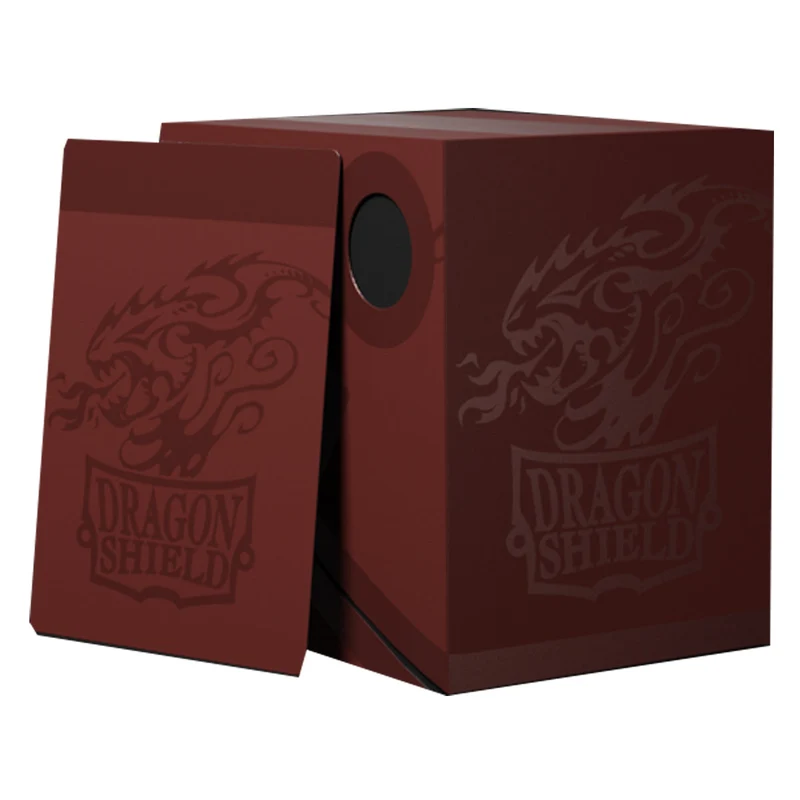 Arcane Tinmen Dragon Shield Revised Double Shell - Blood Red/Black Deck Box