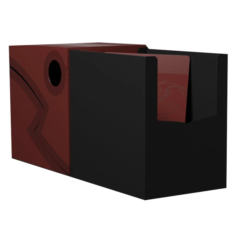 Arcane Tinmen Dragon Shield Revised Double Shell - Blood Red/Black Deck Box
