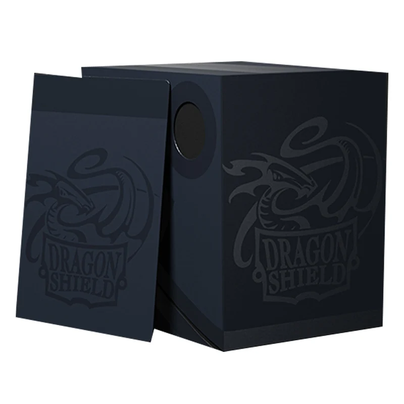 Arcane Tinmen Dragon Shield Revised Double Shell - Midnight Blue/Black Deck Box
