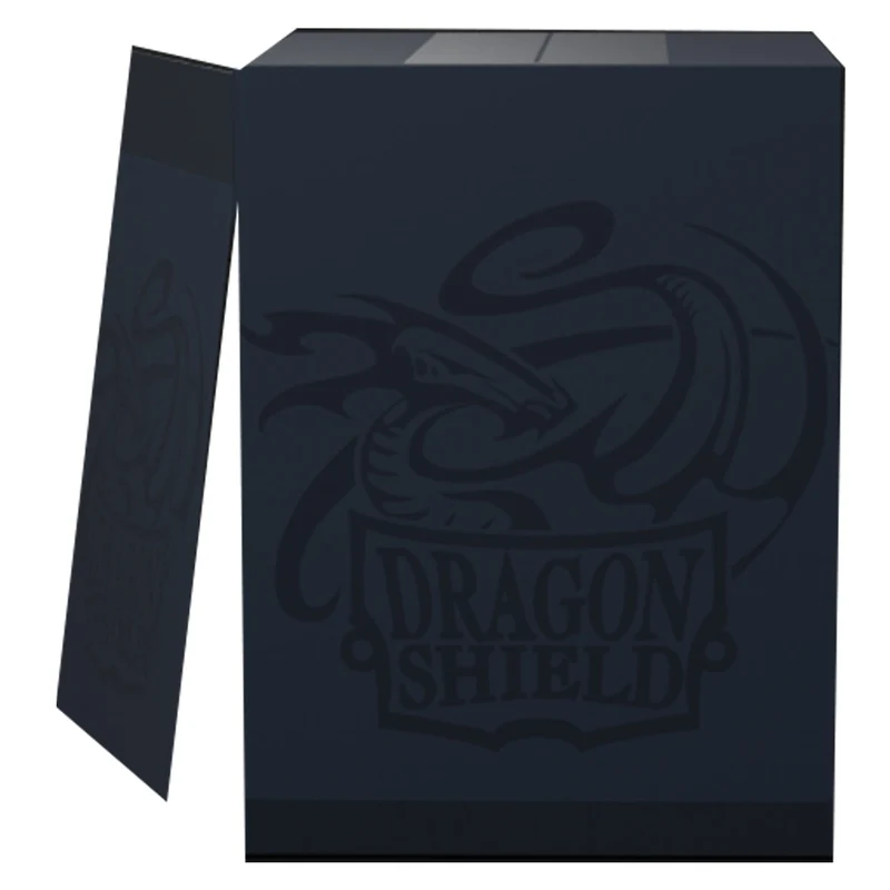 Arcane Tinmen Dragon Shield Revised Double Shell - Midnight Blue/Black Deck Box