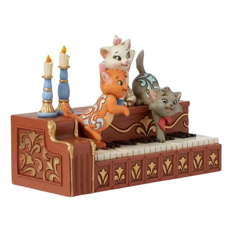 Jim Shore Disney Traditions - Aristocats Kittens Piano