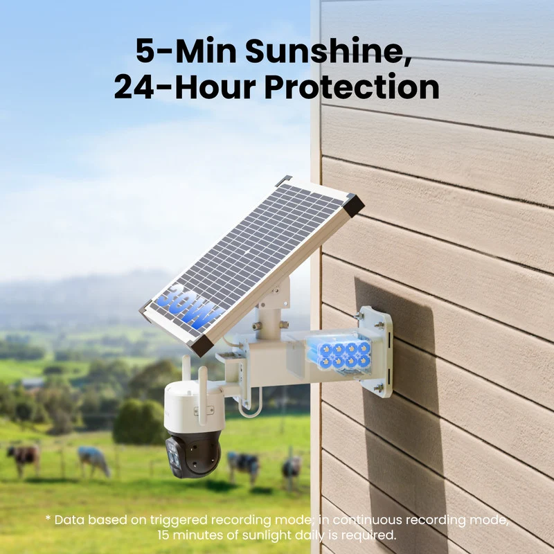Reolink TrackMix LTE Plus 2 +Solar Panel 4G LTE PTZ Battery Dual-Lens Security Camera