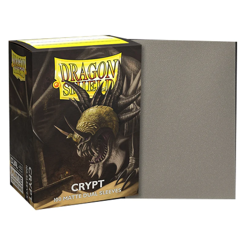 Arcane Tinmen Dragon Shield Standard 100ct Dual Matte Crypt Grey Sleeves 63x88mm