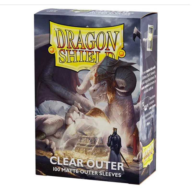 Arcane Tinmen Dragon Shield Standard 100ct Matte Clear Outer Sleeves