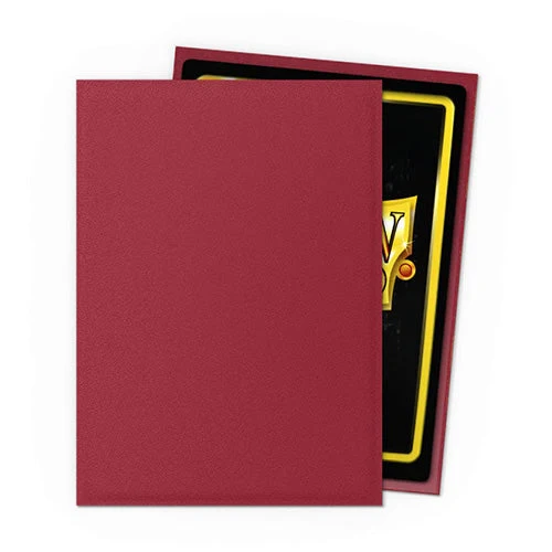 Arcane Tinmen Dragon Shield Standard 100ct Non Glare Matte Blood Red Sleeves 63x88mm
