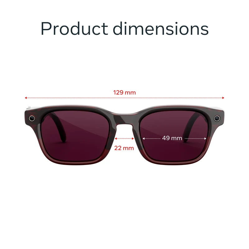 Meta Adventurer AI Glasses (Merlot/Transitions Ruby)