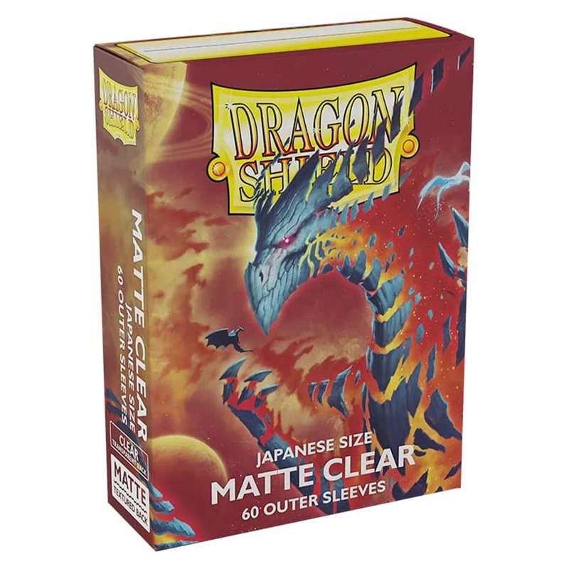 Arcane Tinmen Dragon Shield Japanese 60ct Matte Clear Outer Sleeves 59x86mm